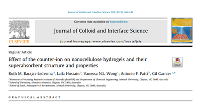 英文文献Effect of the counter-ion on nanocellulose hydrogels and their zeta