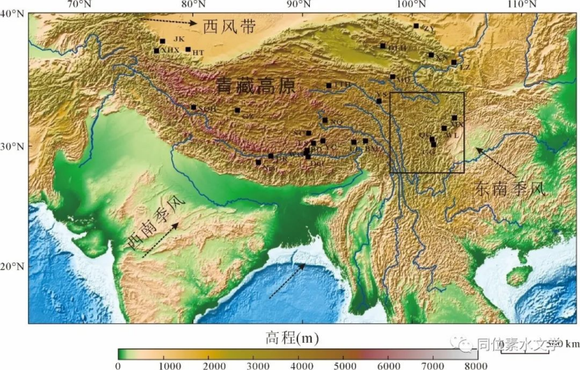 【热点Focus】李捷、庞忠和《中国科学》：青藏高原降水同位素高程梯度